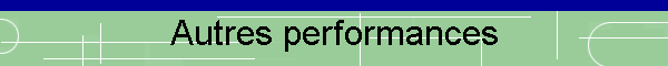 Autres performances